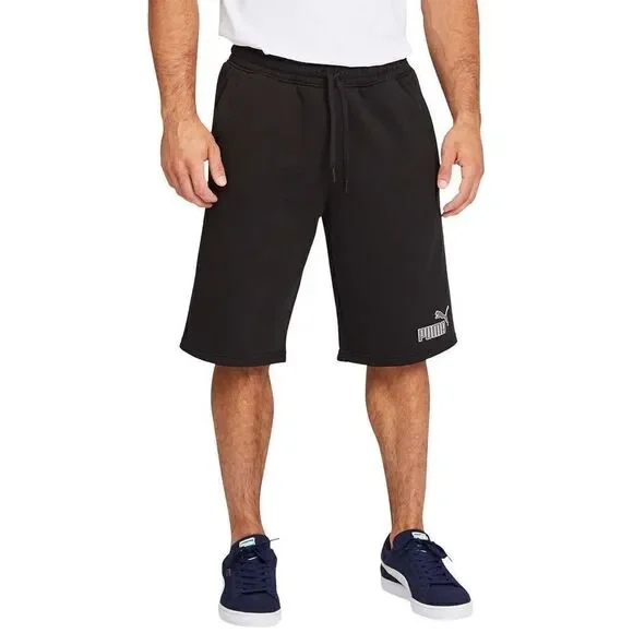 NEW! PUMA Men’s Fleece Gym Shorts in Black - Picture 2 of 10